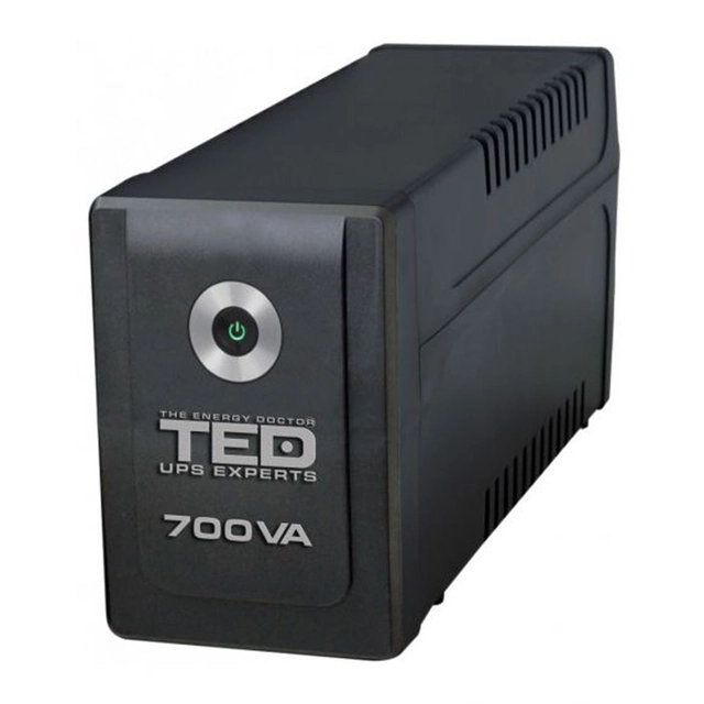 POSTEN 700VA /400W LED Line Interactive med stabilisator 2 schuko utgångar LED TED UPS Expert TED001542