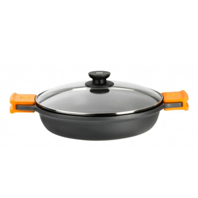 Pot avec couvercle en verre BRA A270540 (40 cm) Aluminium