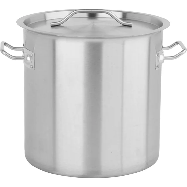 Pot, haut, diamètre 28cm 17L + couvercle inox