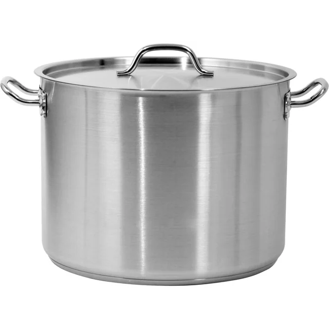 POT MOYEN AVEC COUVERCLE EN ACIER INOXYDABLE 40x30CM 37,7L