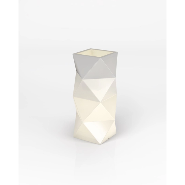 Pote de design MONUMO ASTI Branco com iluminação