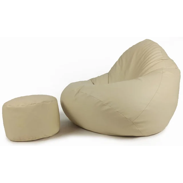 Pouf Armchair Bag XXXL Ecru