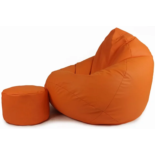 Pouf Taška na křeslo XXXL Oranžová