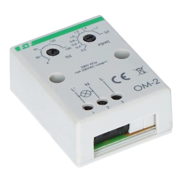 Power limiter OM-2 load adjustment 200-2000VA ,I=16A, with adjustable power recovery time