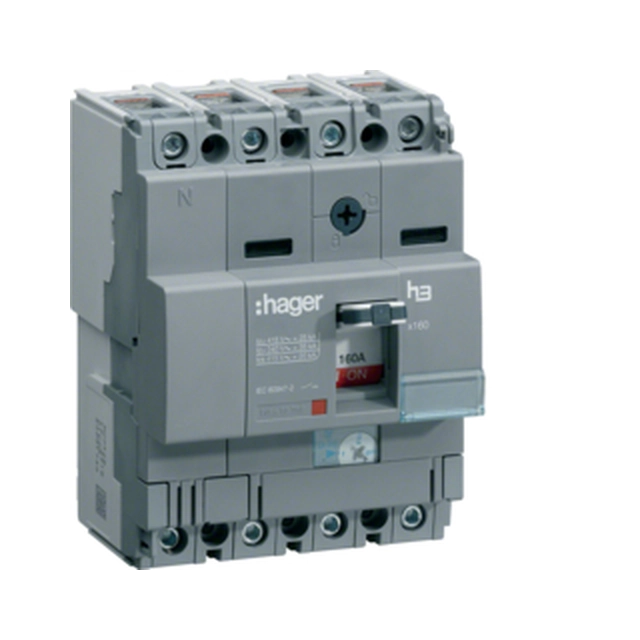 Power switch x160 4P 25kA 100A