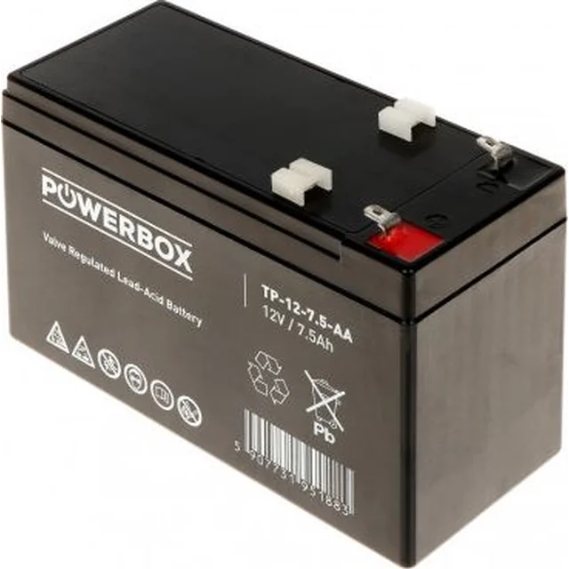 PowerBox batteri 12V/7.5AH