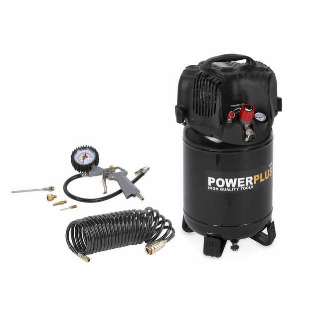 POWX1731 - Compressor 1100W 24L plus 6 pcs accessories oil - free