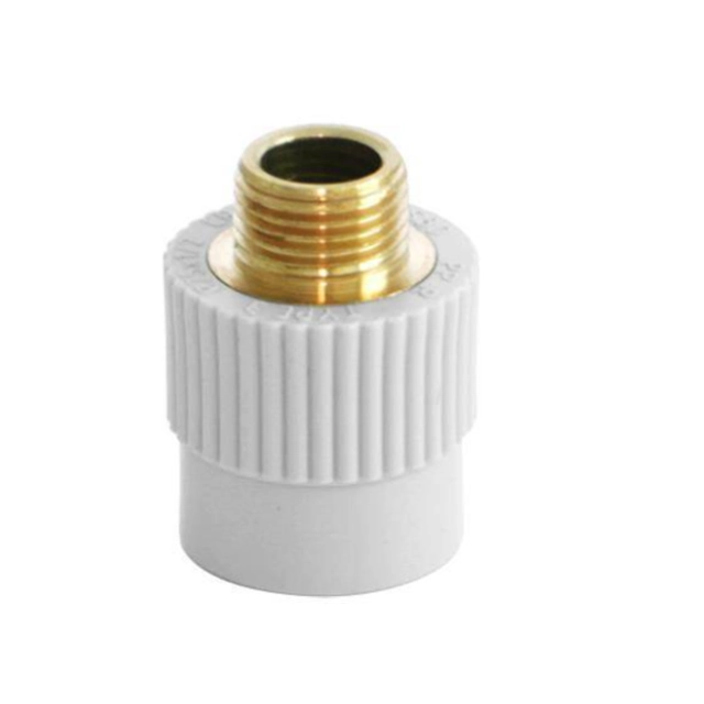 PP connector with brass male thread 25/34