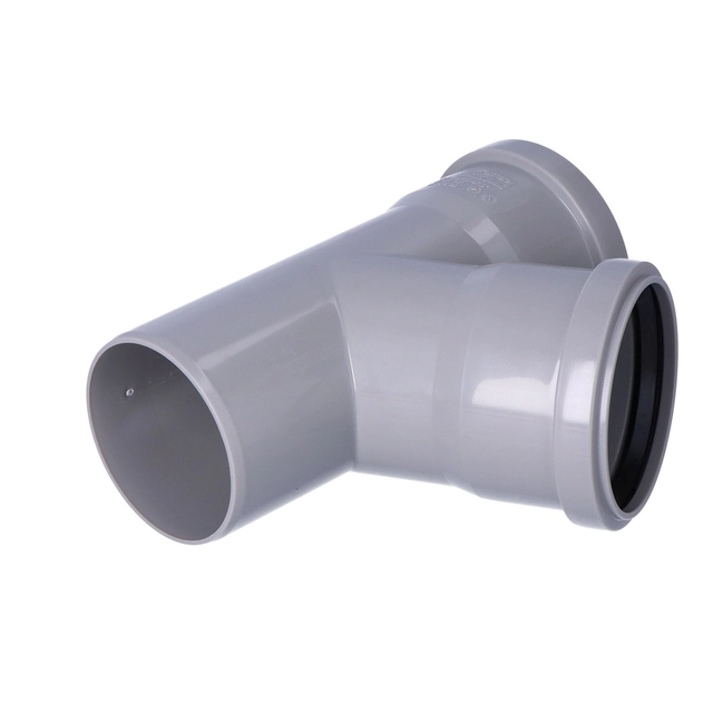 PP-HT internal sewage tee 75x75/67 sanitary ash