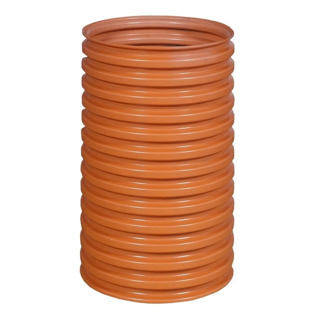 PP shaft/rising pipe DN/ID 315x1250mm SN4, corrugated cupless, orange (Diamir well 315)