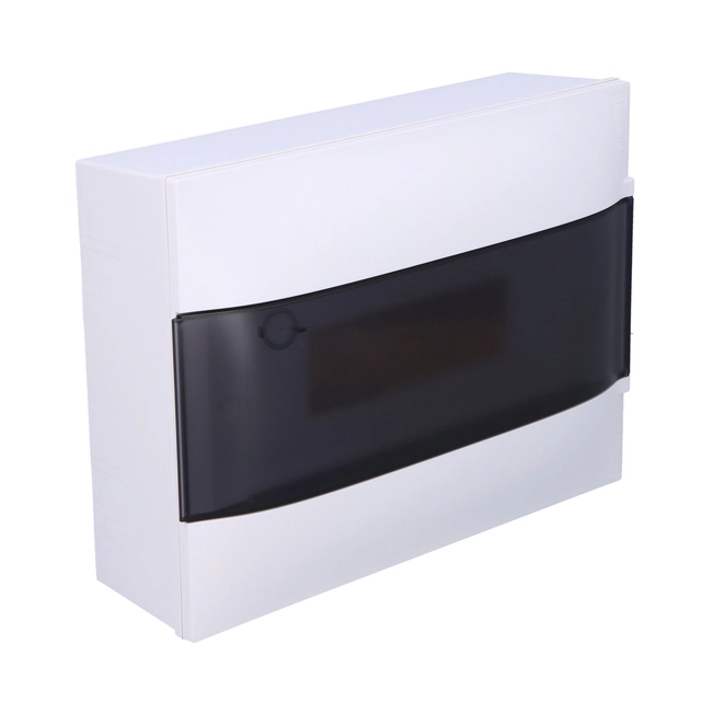 PRACTIBOX S pinta-asennettava jakotaulu 1x12 läpinäkyvä ovi