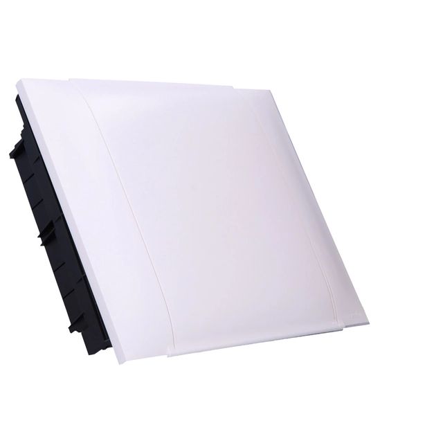 PRACTIBOX S süvistatav jaotuskarp 2x12 valgete ustega, täisseintele (24 modulaarne)
