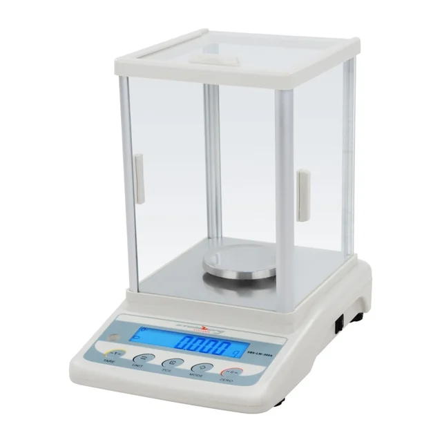 Precision scale with anti-draft cabinet SBS-LW-300A LCD accuracy 0,001g to 300g