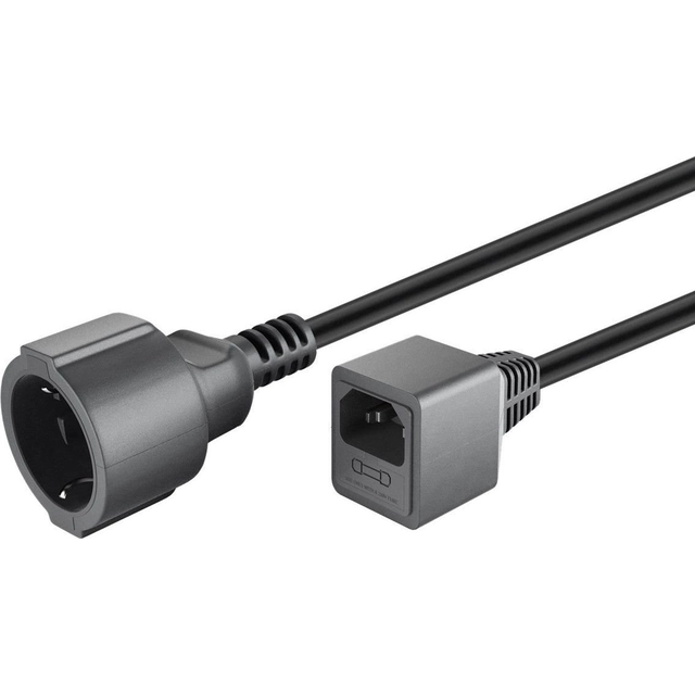 PREMIUMCORD Power cable 230V Extension with EURO connector C14 (IEC connection), 1.5 m