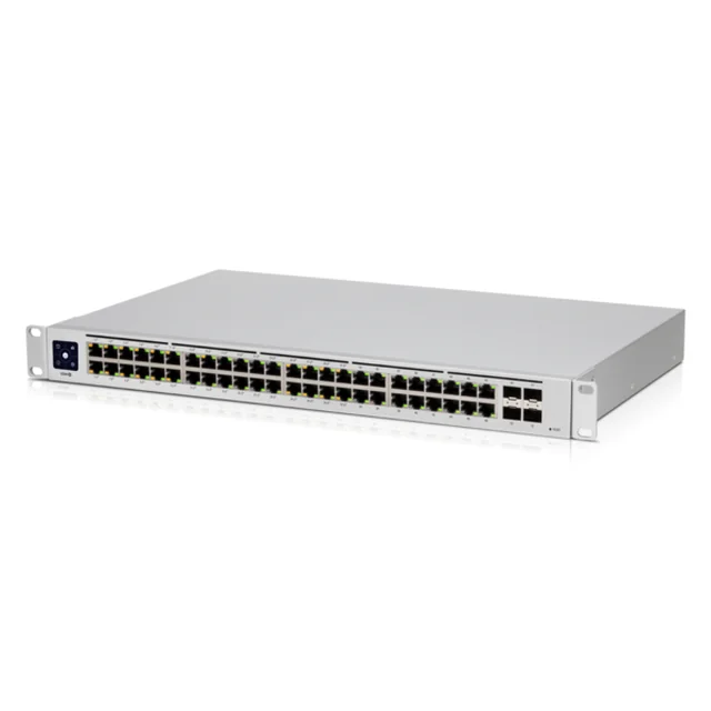 Přepnout 48 Gigabitové PoE porty 195W 4 SFP porty Správa Ubiquiti UniFi – USW-48-POE