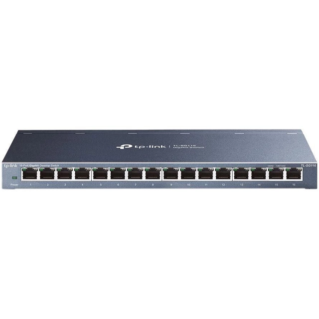 Превключване на 16 портове 8000 MAC 32 Gbps TP-Link - TL-SG116