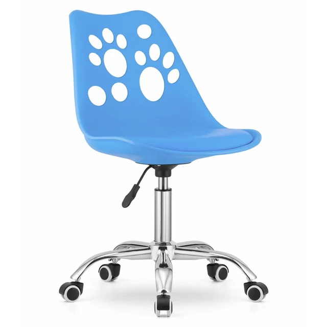 PRINT swivel chair - blue