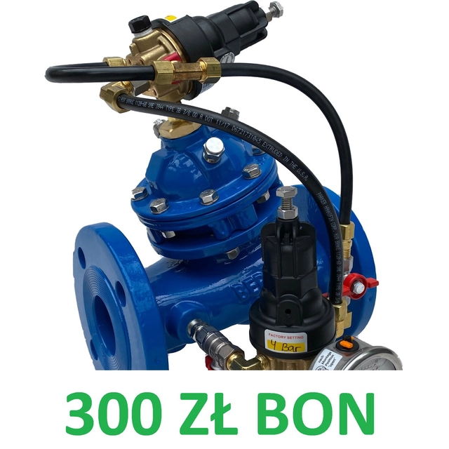 Priority valve with pressure regulator Bermad DN 80