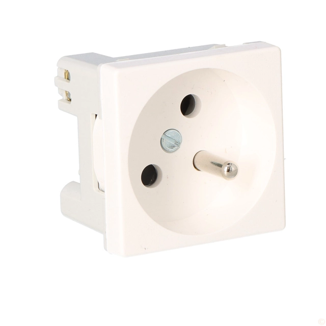 Prise K45 avec masse 16A/230V~, blanc