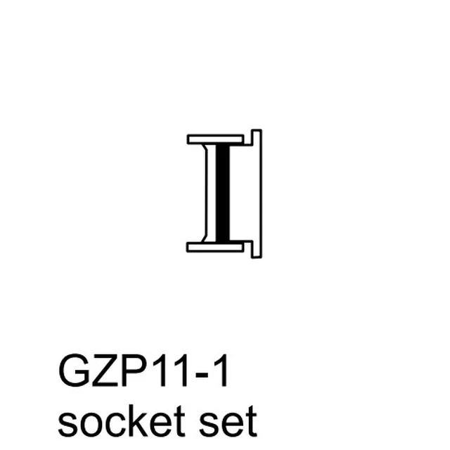 Prise mâle pour moule Lumel GP11 1, pour raccordement du câble ZP11-1XX, set