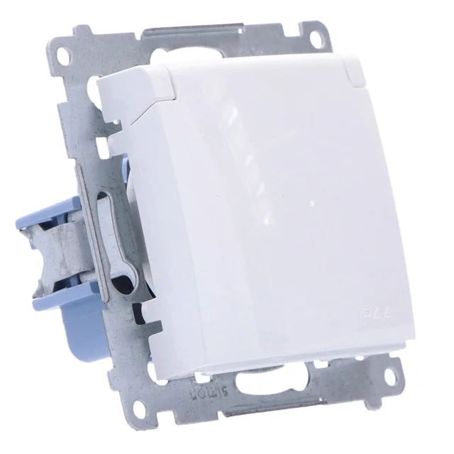 Prise pour version IP44, cache contact sans joint pour cadres multiples, blanc Simon54