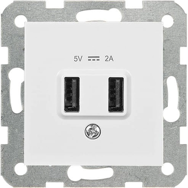 Prise USB 5V-2A Viko Panasonic Karre blanc