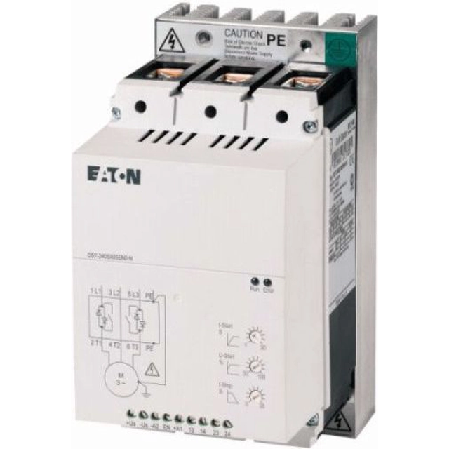 Пристрій плавного пуску Eaton 3-fazowy 400VAC 55A 30kW/400V Uc=24V AC/DC DS7-340SX055N0-N (134917)