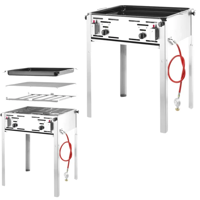 Professionaalne Gastronoomia Gaasigrill Hendi 154717 Master Maxi 11,6 kW