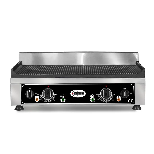 Professionaalne soonega grillplaat – 52 x 24 cm – 2 sõltumatud küttetsoonid – GMG GP5530E