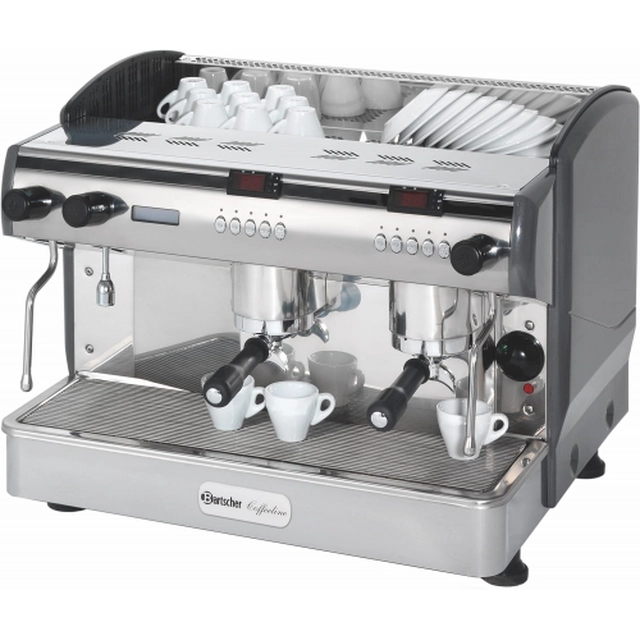 Professional 2-group coffee machine with additional boilers