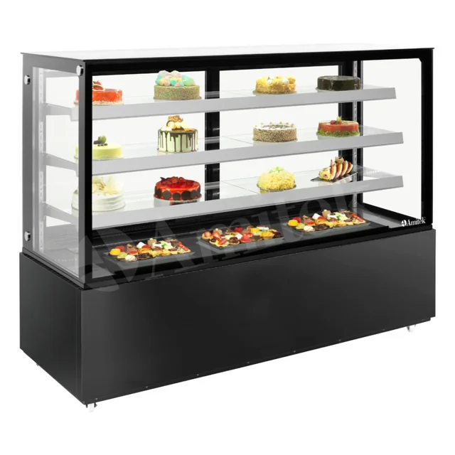 Professional Confectionery Display, 810L, black, Velvet 1840B, Amitek 1140037