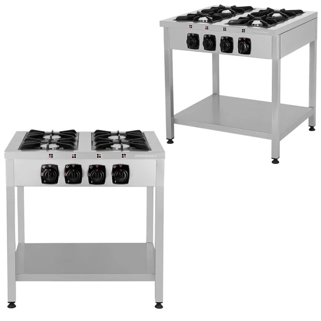 Professional Gas Cooker 4 Burner 28 kW 403554