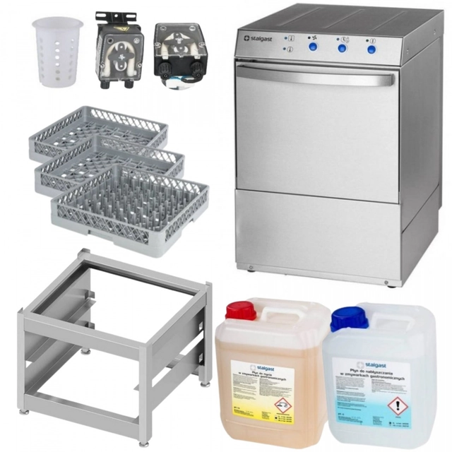 Professional Gastronomic Dishwasher With Base + Accessories Stalgast 801506