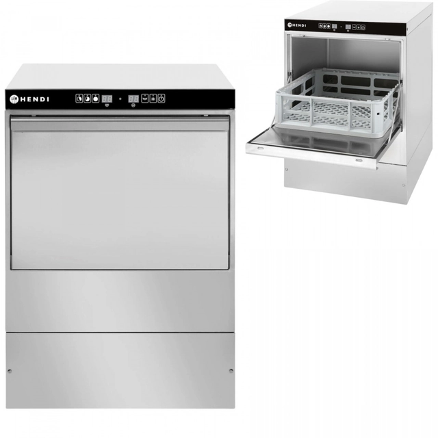 Professional Gastronomic Glass Dishwasher 40x40 Digital Hendi 230268