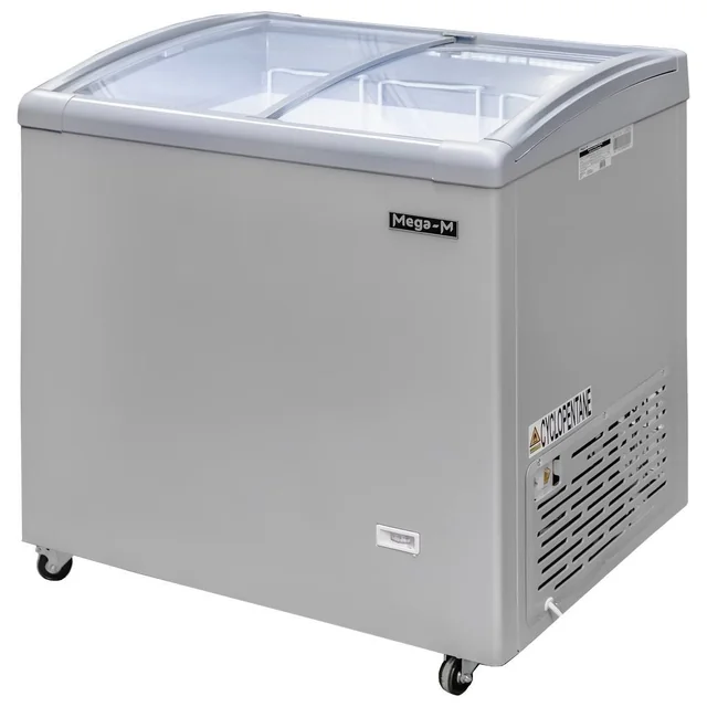 Professional Glass Chest Freezer 117L 780x610x840mm