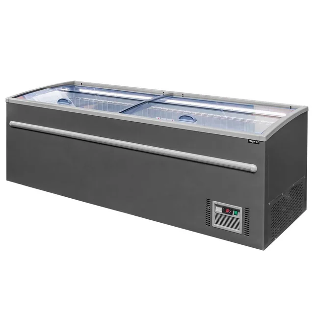 Professional Glass Chest Freezer 766L 2500x850x870mm