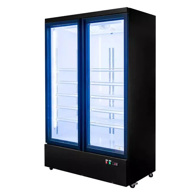 Professional Refrigerated Display Cabinet Refrigerator 2-drzwiowa 1250x720x2050mm 960L