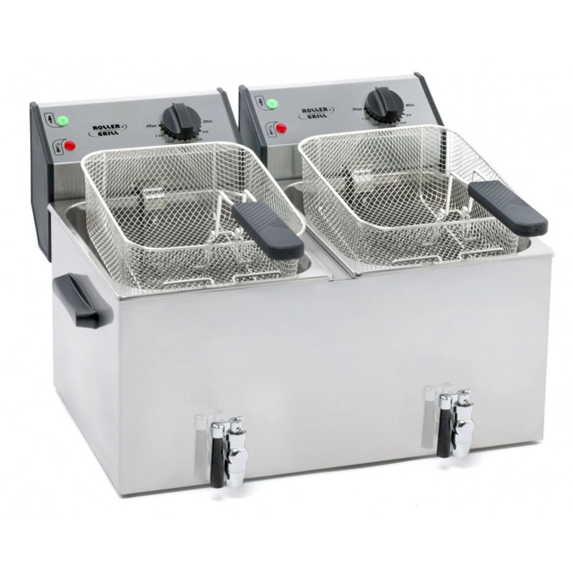 Professionele Roller Grill Friteuse 2x8l 7200W Stalgast 777326