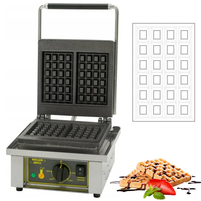 Professioneller elektrischer Waffeleisen-Rollengrill Liege 1600W 230V Stalgast 777221