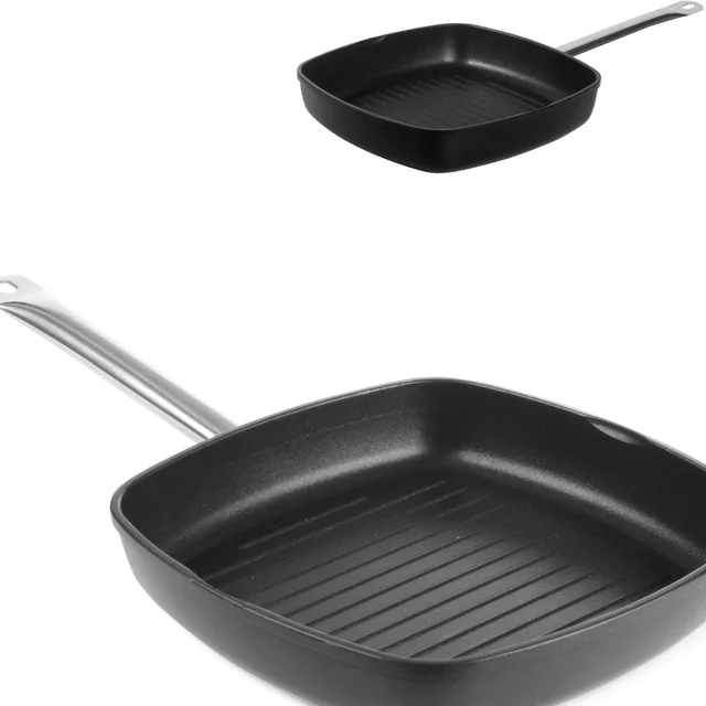 Profi Line grilling pan - grooved - Hendi 629802