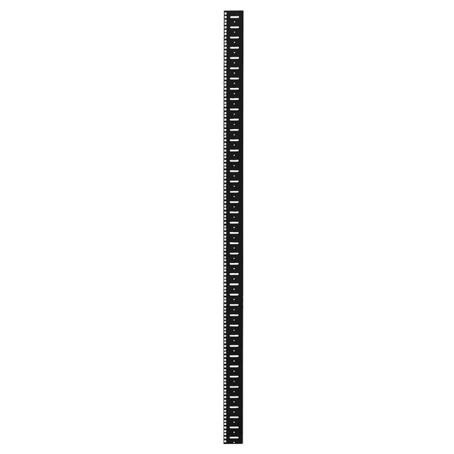 Profil de montage 42U angulaire pour rails serveur (2 pcs.), RAL9004 (noir)