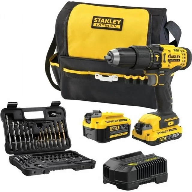 Πρόγραμμα οδήγησης τρυπανιού Stanley SFMCD711DMA-QW 18 V 2 x μπαταρία 2 / 4 Ah