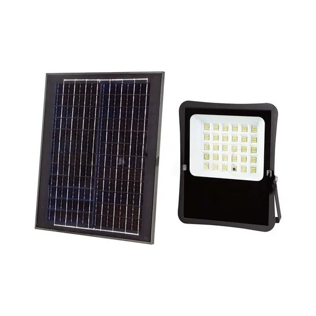 Proiettore LED solare 1200lm, Telecomando, Colore 6400K