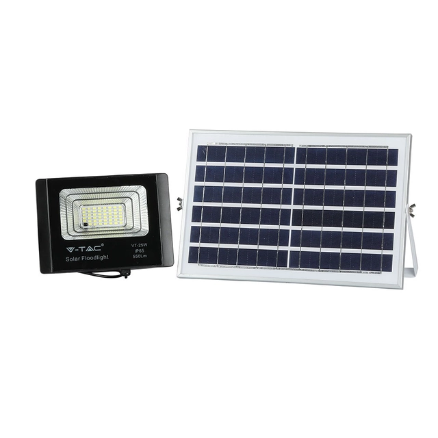 Projecteurs solaires noirs - 12W - IP65 - 550 Lumens - 4000K