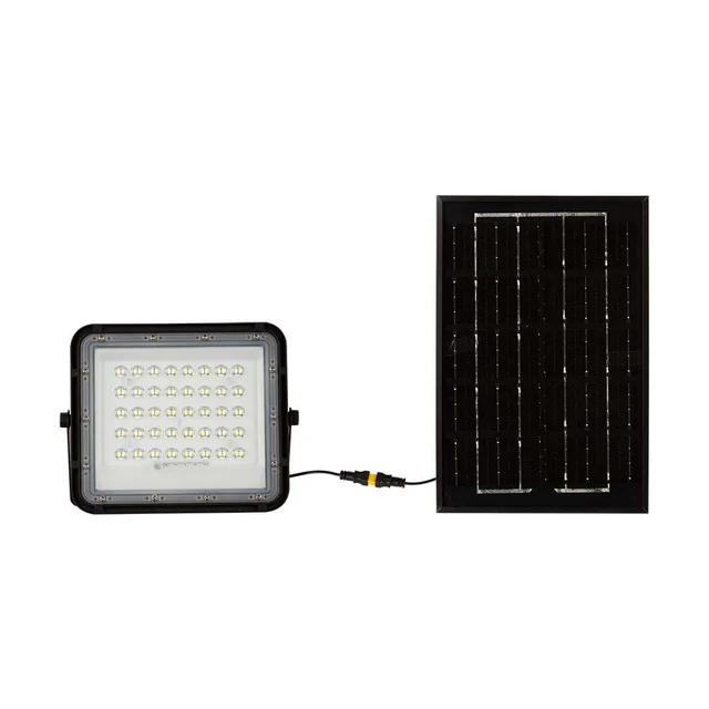 Projecteurs solaires noirs - 6W - IP65 - 400 Lumens - 4000K