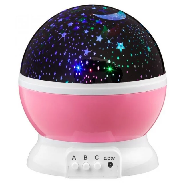 Projetor LED Star Light Night Sky - rosa