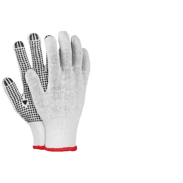 Protective gloves, one-sided speckled RDZN 10