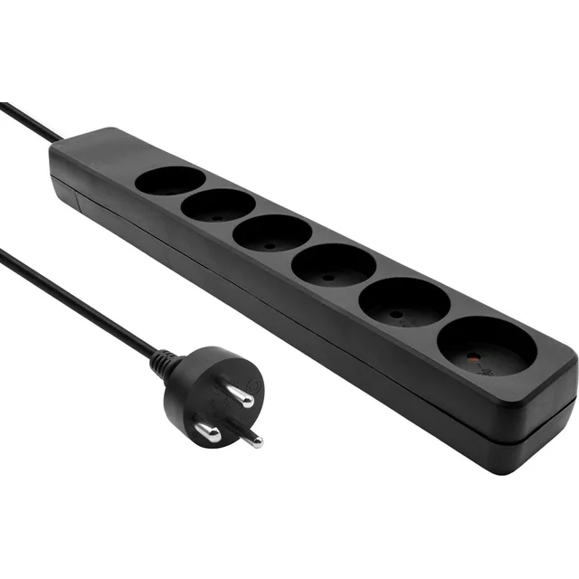 ProXtend Danish Power Strip 6-way 6 aljzatok 15 m fekete (K6-K15B)