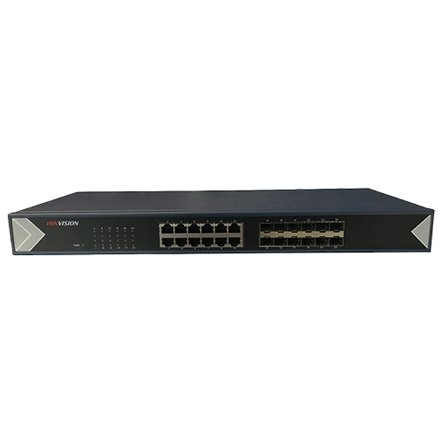 Przełącznik 24 portów gigabitowych, 12 RJ45 portów + 12 portów SFP - Hikvision DS-3E0524TF