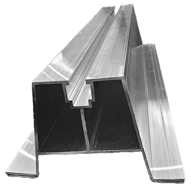 Puente trapezoidal inclinado Wys=70mm L:400mm fabricado en EPDM